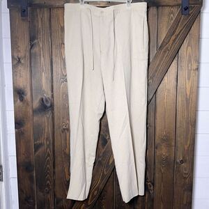Pronto Uomo 100% Silk Drawstring Waist Pants